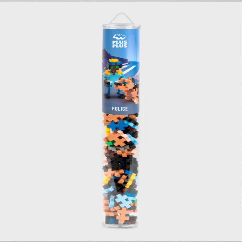 Plus Plus Display Tube Mini Police (100 pcs)